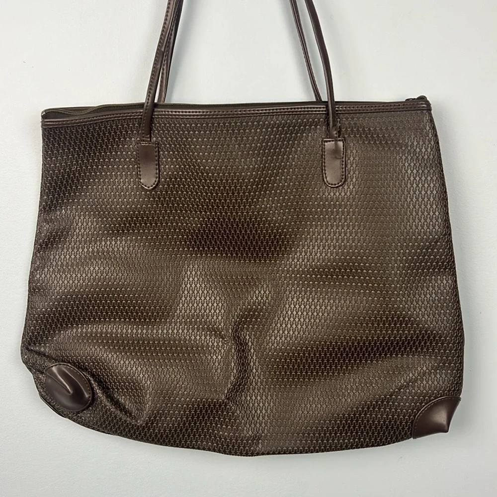 Monte Carlo SAC vintage woven brown shoulder tote